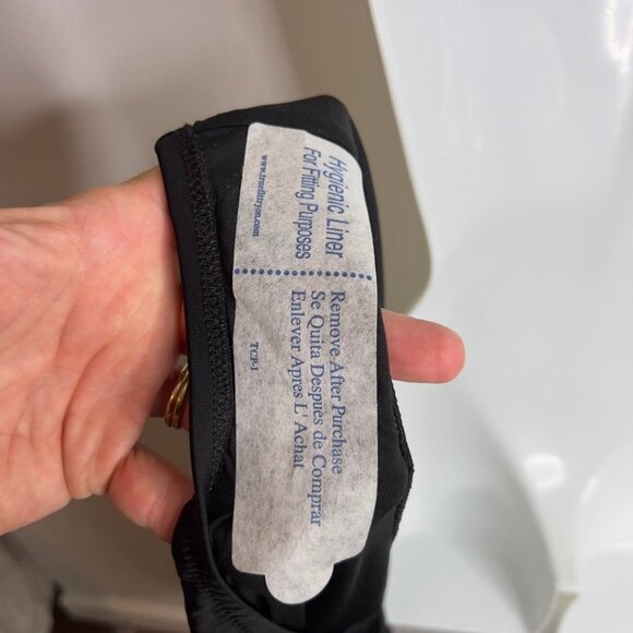 J.Crew $98 Ruched plunge one-piece swimsuit Black Size XL CI098 - Picture 8 of 8